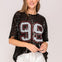 Sequin Game Day Oversized Top