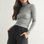 Micro Ribbed Long Sleeve Turtleneck Top- Group A