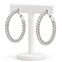 20MM Sterling Silver OVAL Inside Out Earrings