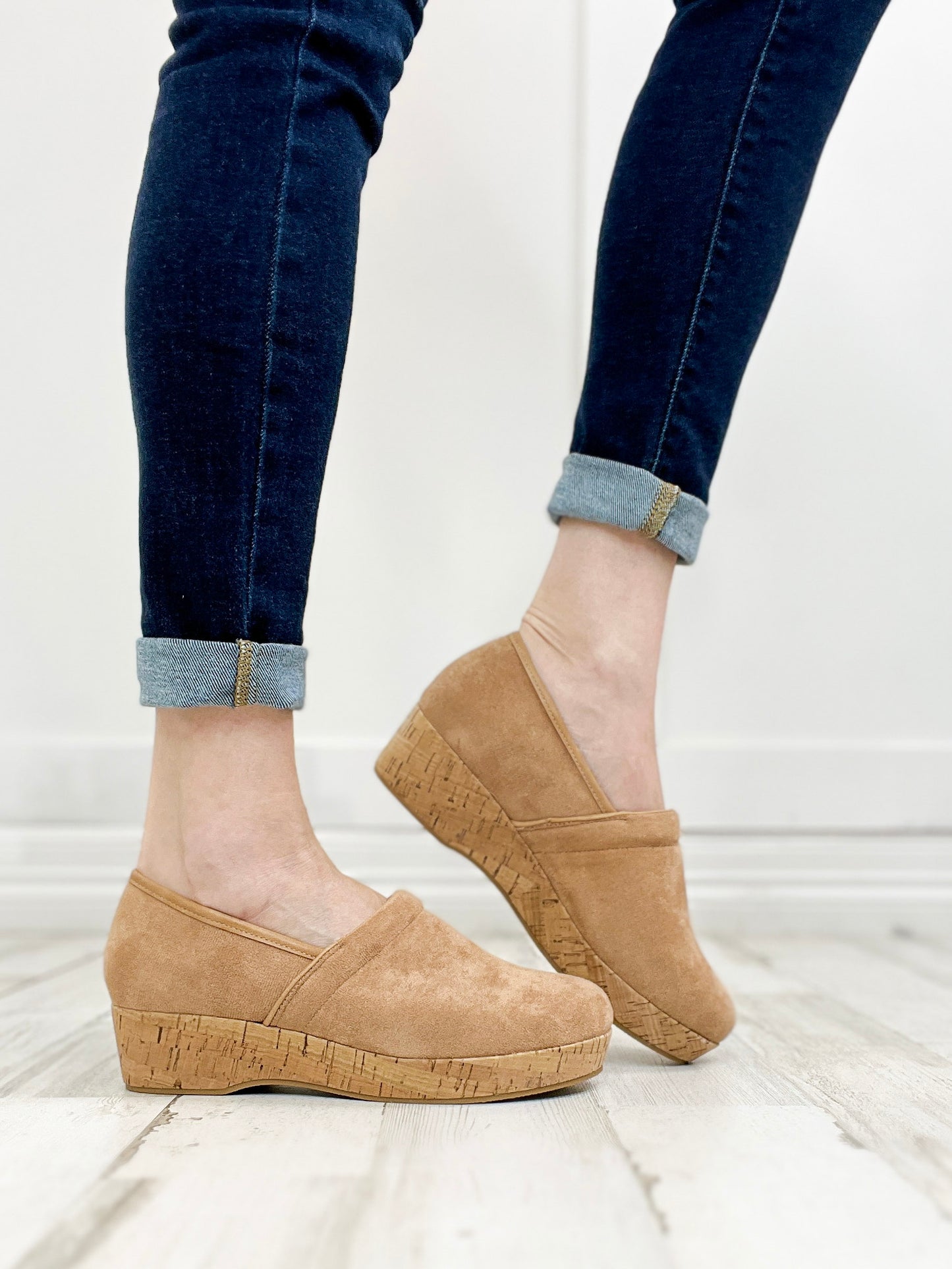 Corkys All Day Loafers in Camel Faux Suede