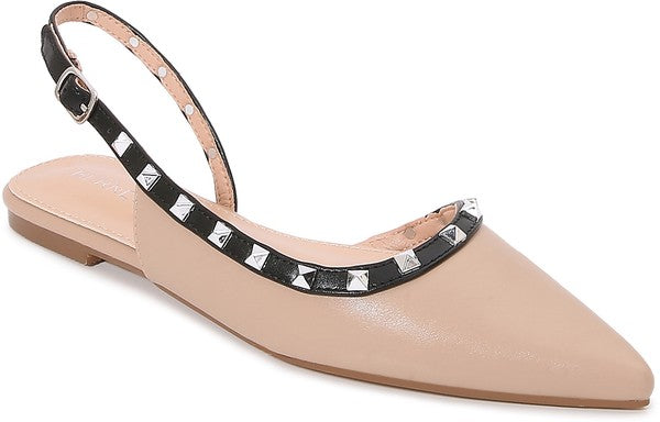 Chic Grace Studded Ballet Flats