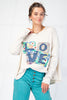 Love Patch Ribbed Knit Mineral Washed Top