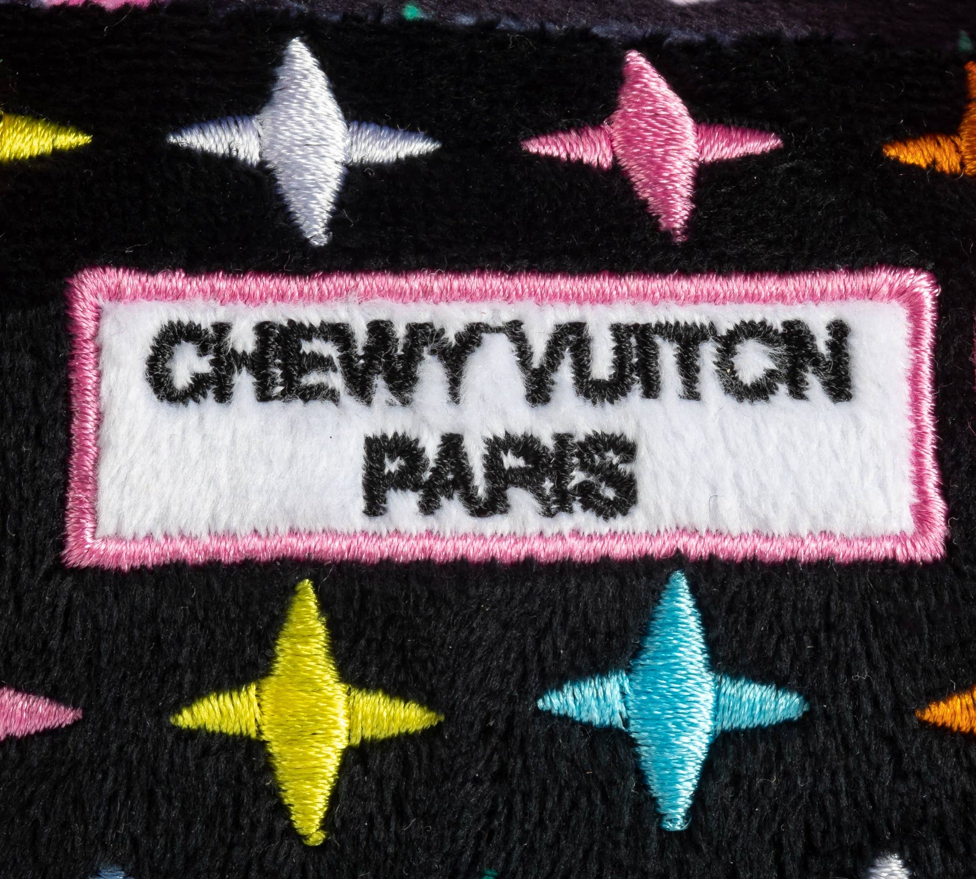Haute Diggity Dog - Black Monogram Chewy Vuiton Handbag Squeaker Dog Toy: Small / Mini