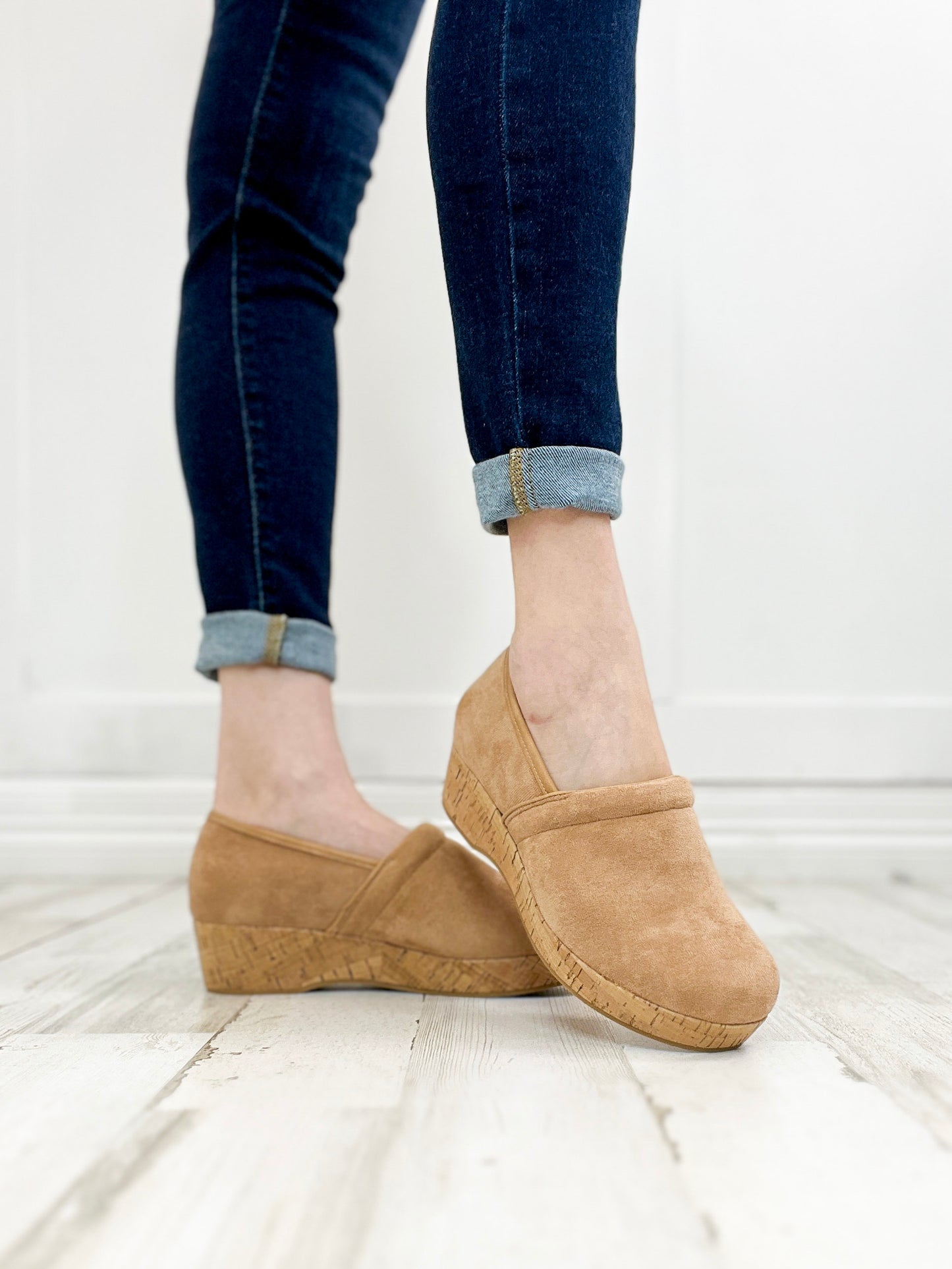 Corkys All Day Loafers in Camel Faux Suede