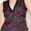 Sleeveless Floral Print Knit Top