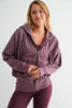 Fleece Hoodie Jacket With Tapered Sleeves - GROUP A