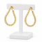 2.5 Inches 14K Gold Loop Inside Out Earring Post Back