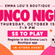 BUNCO! October 15th