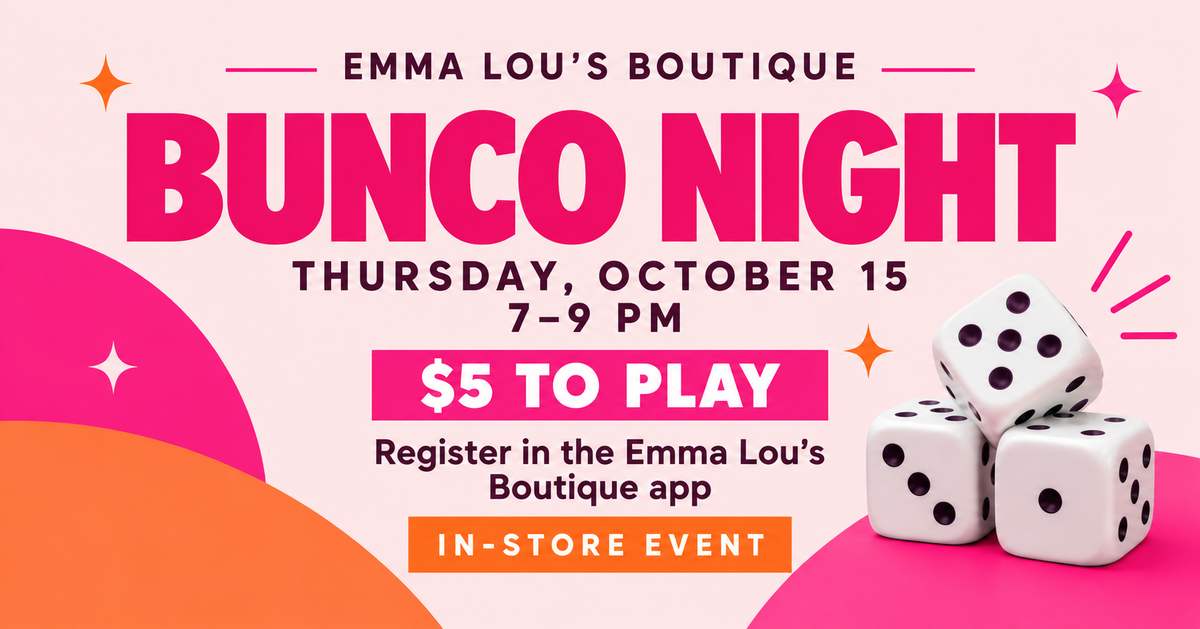 BUNCO! October 15th