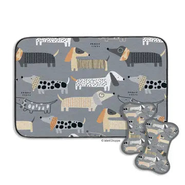 WerkShoppe Bowl Mat And Scrubbie Set