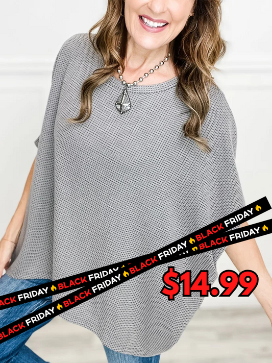 Dolman Sleeve Poncho Thermal Top