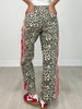 Leopard Sport Striped Wide Leg Pants
