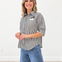 Peek A BOO Button Down Blouse