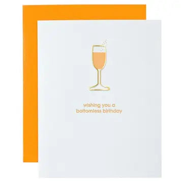 Chez Gagne Greeting Cards - Birthday Paper Clip Letterpress Card