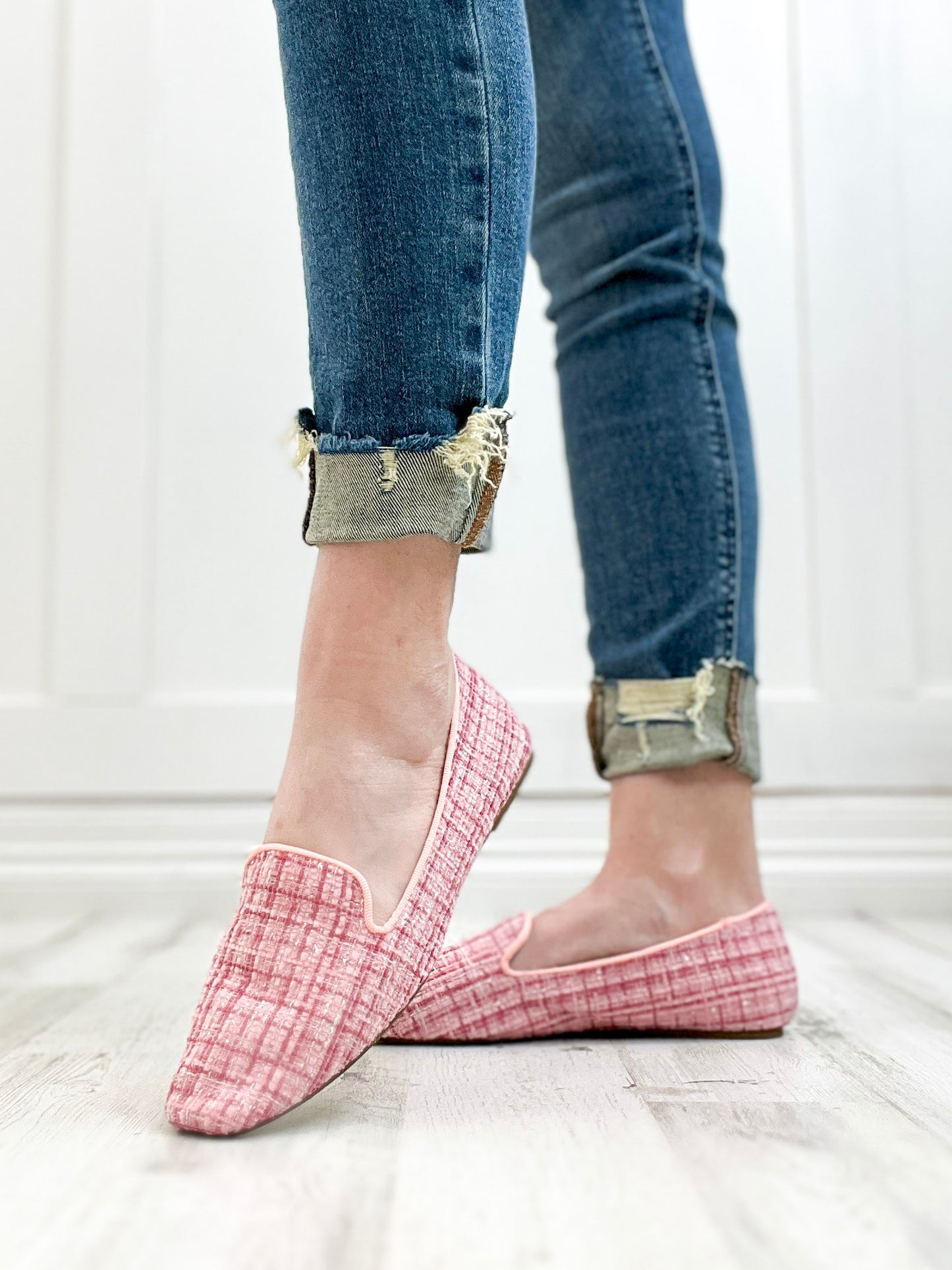 Corkys Goody 2 Shoes Ballet Flats In Pink Tweed