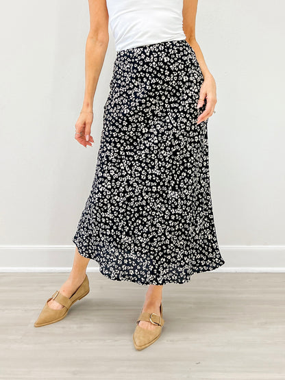 Floral Printed Midi Skirt