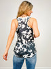 Cow Spotted Print Sleeveless Woven Top