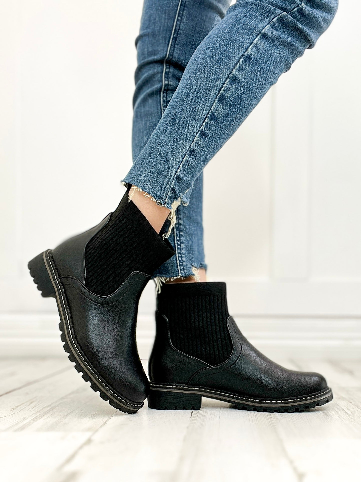 Corkys Cabin Fever Chunky Bootie in BLACK 2