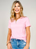 The Lucy Short Sleeve V-Neck Tee – Ultra Soft Viscose Blend