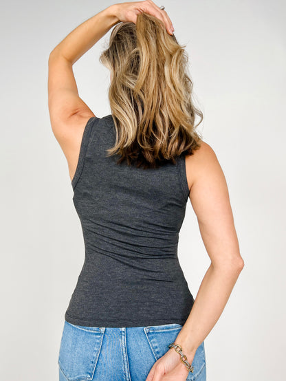 The Lucy Tank – Ultra Soft Viscose Blend Fitted Tank - Basics