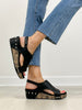 Corkys Volta II Wedge Sandals in Black Combo