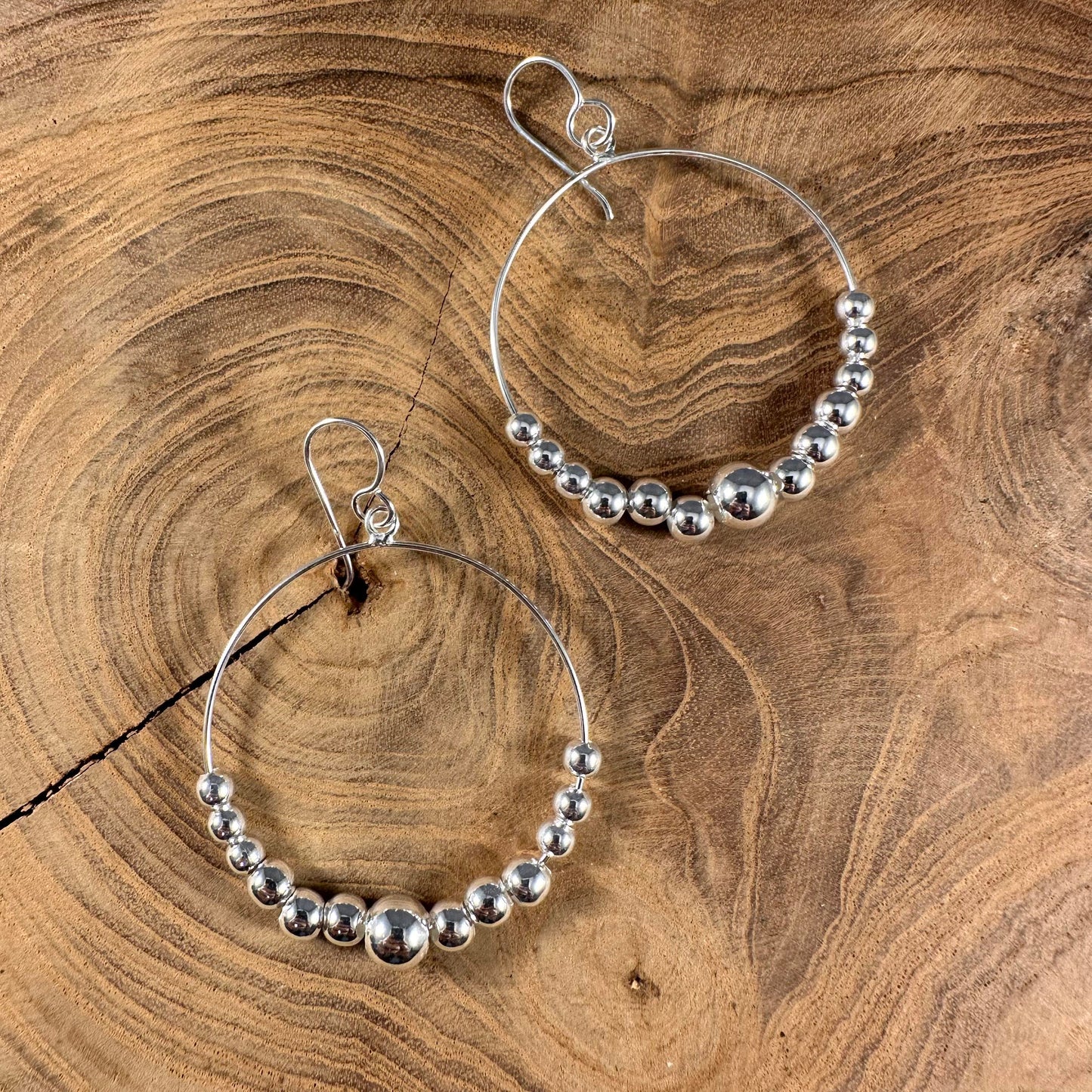 Sterling Silver Circle Hoops