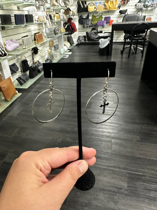 Cross Dangle Earrings