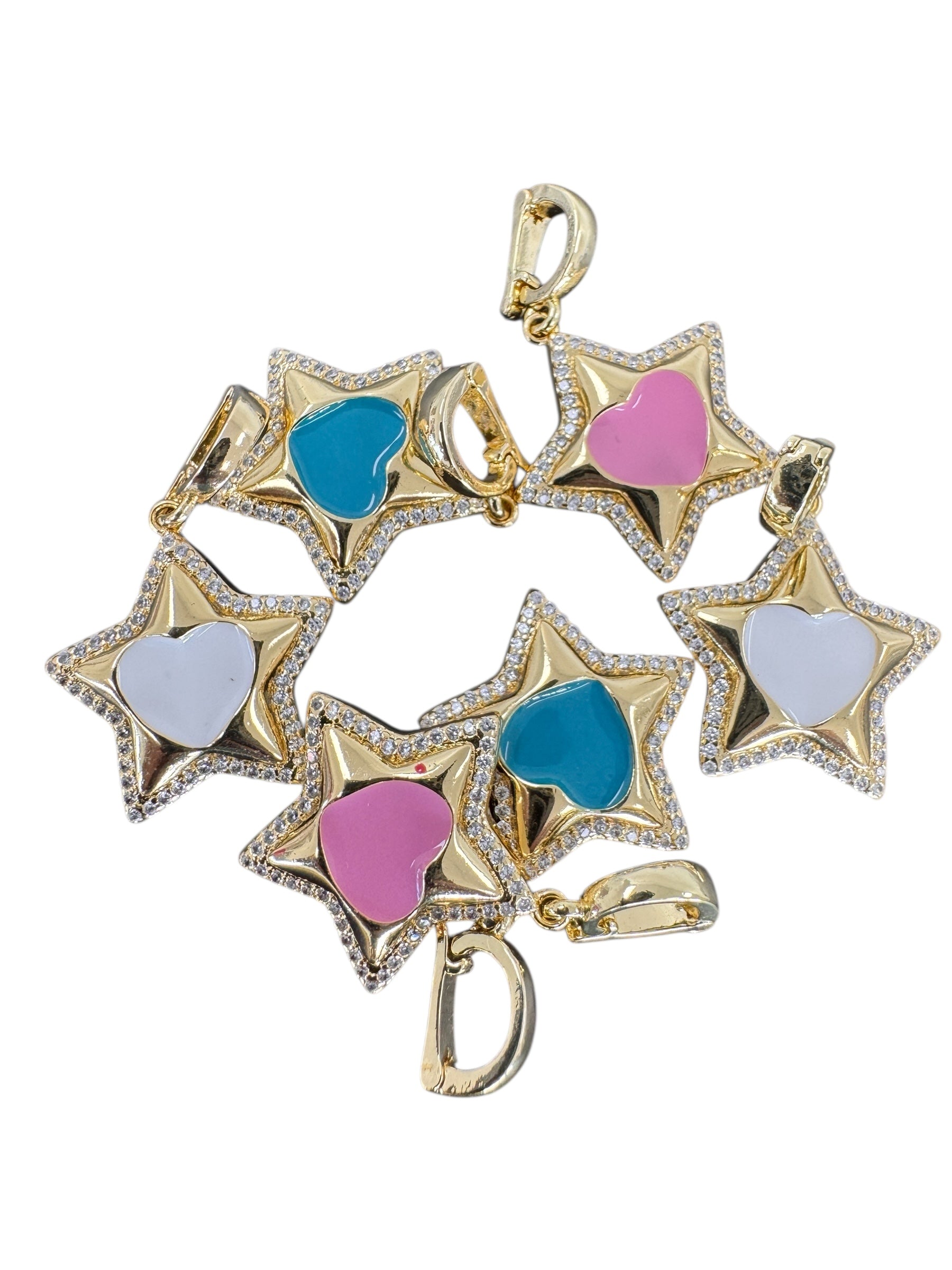 Bling Color Star Detachable Charm