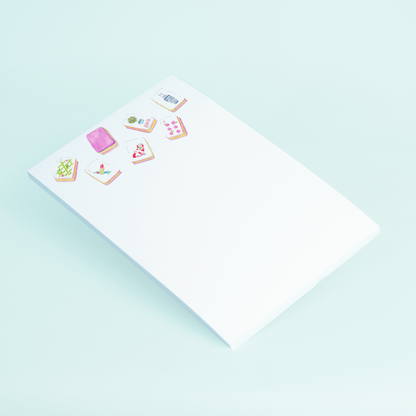 Taylor Paladino - Large Mahjong Tiles Notepad