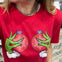 Christmas Grouch Bejeweled Boobs Graphic Tee