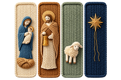 Mineral Wash Custom Yarn Nativity Graphic