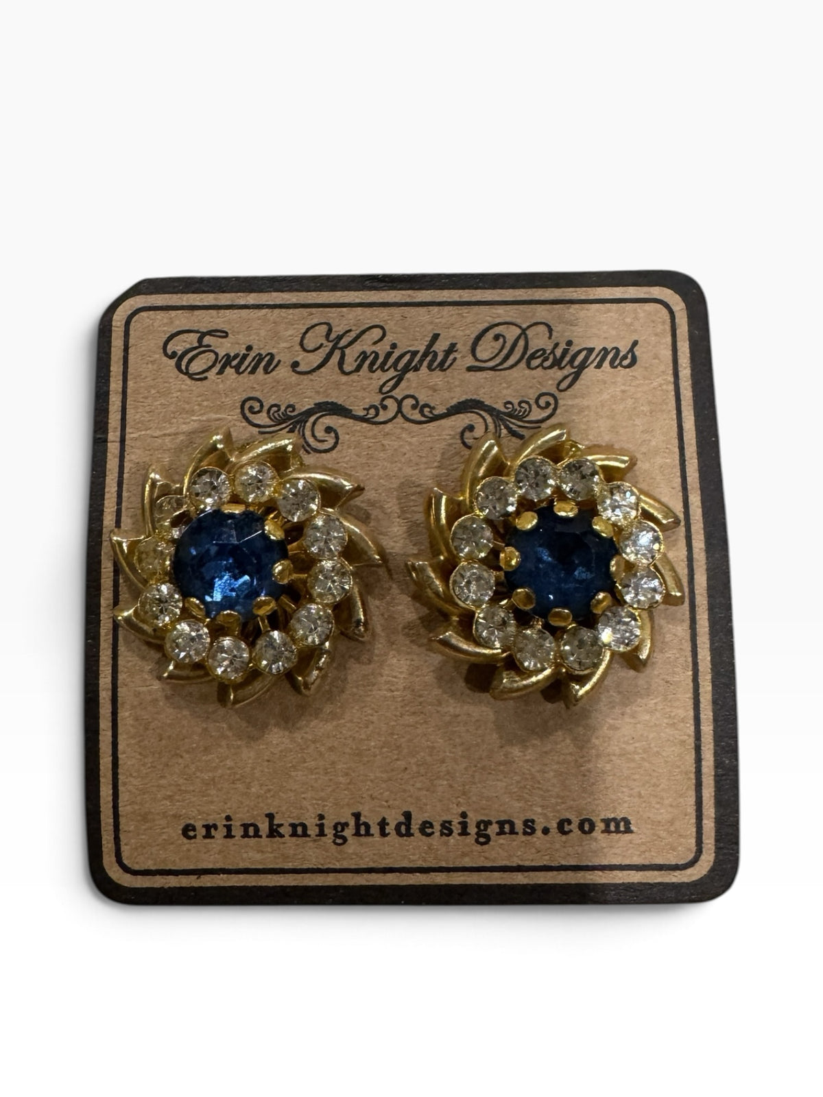 Timeless Splendor Saphire Earrings