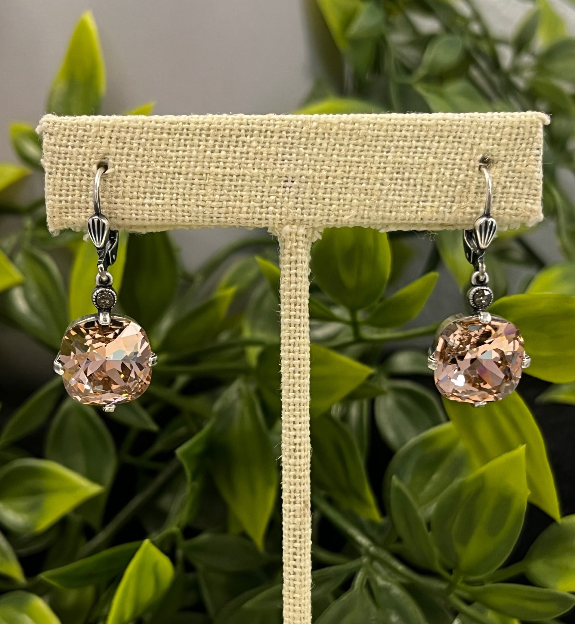 Luxe Round Crystal Earrings - 3 Colors