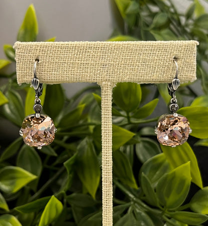 Luxe Round Crystal Earrings - 3 Colors