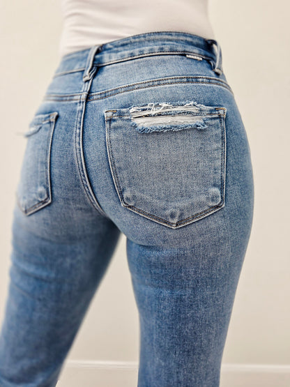 Risen RIDGE Tummy Control Mid-Rise Flare Jeans