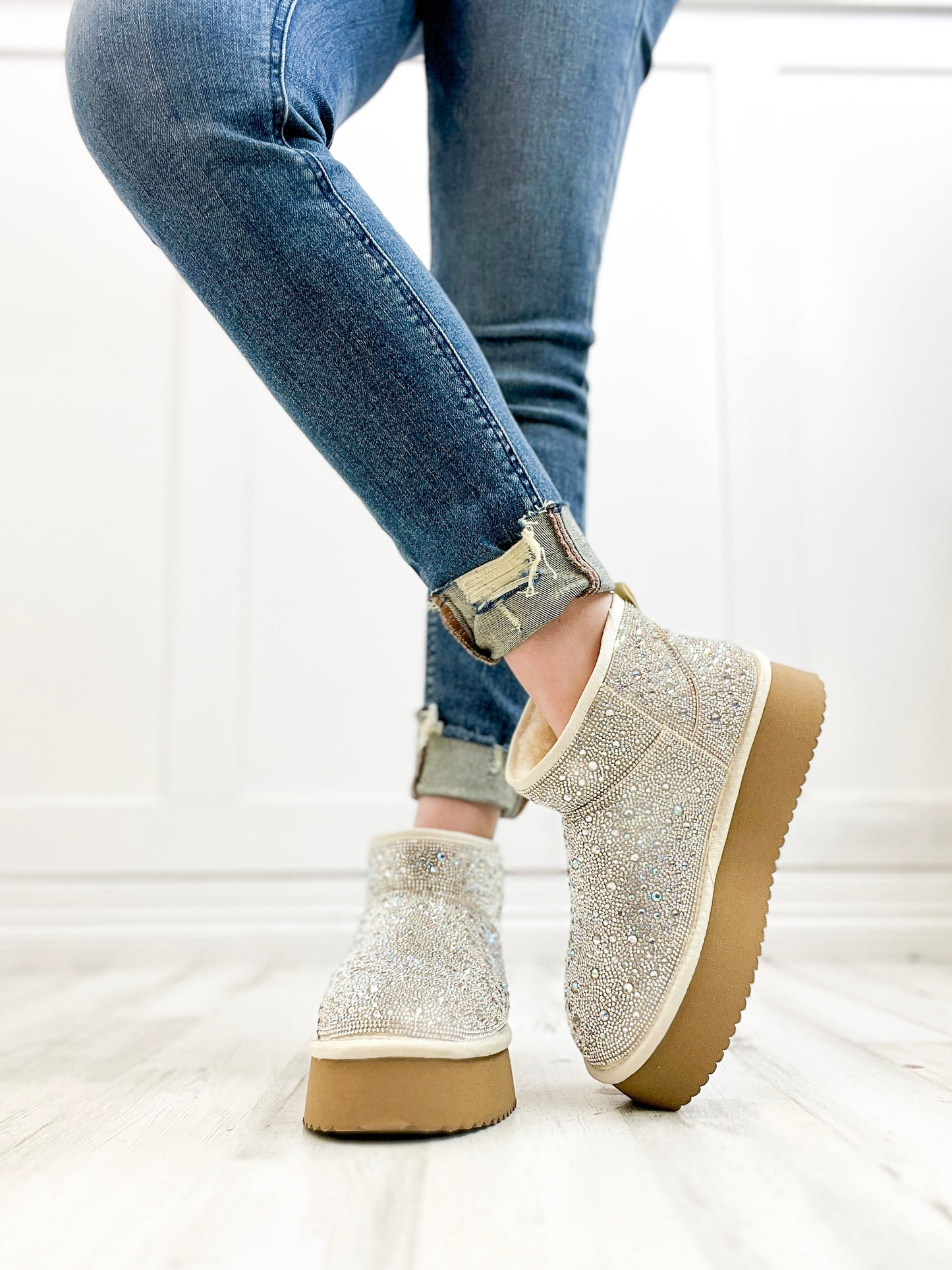 Corkys Homebody Booties in Clear