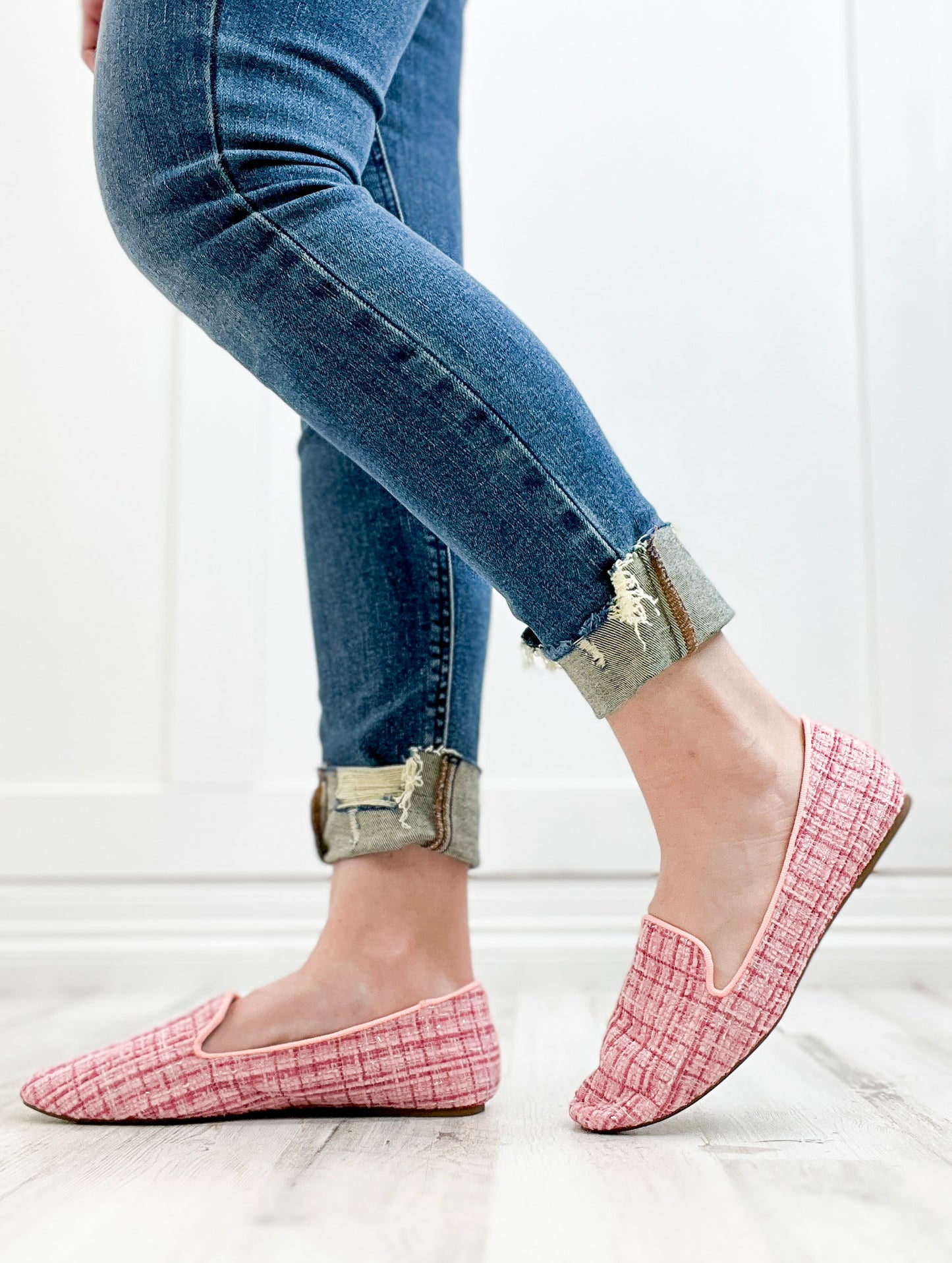 Corkys Goody 2 Shoes Ballet Flats In Pink Tweed