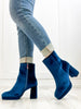 Corkys Slug Bug Booties In Teal Velvet