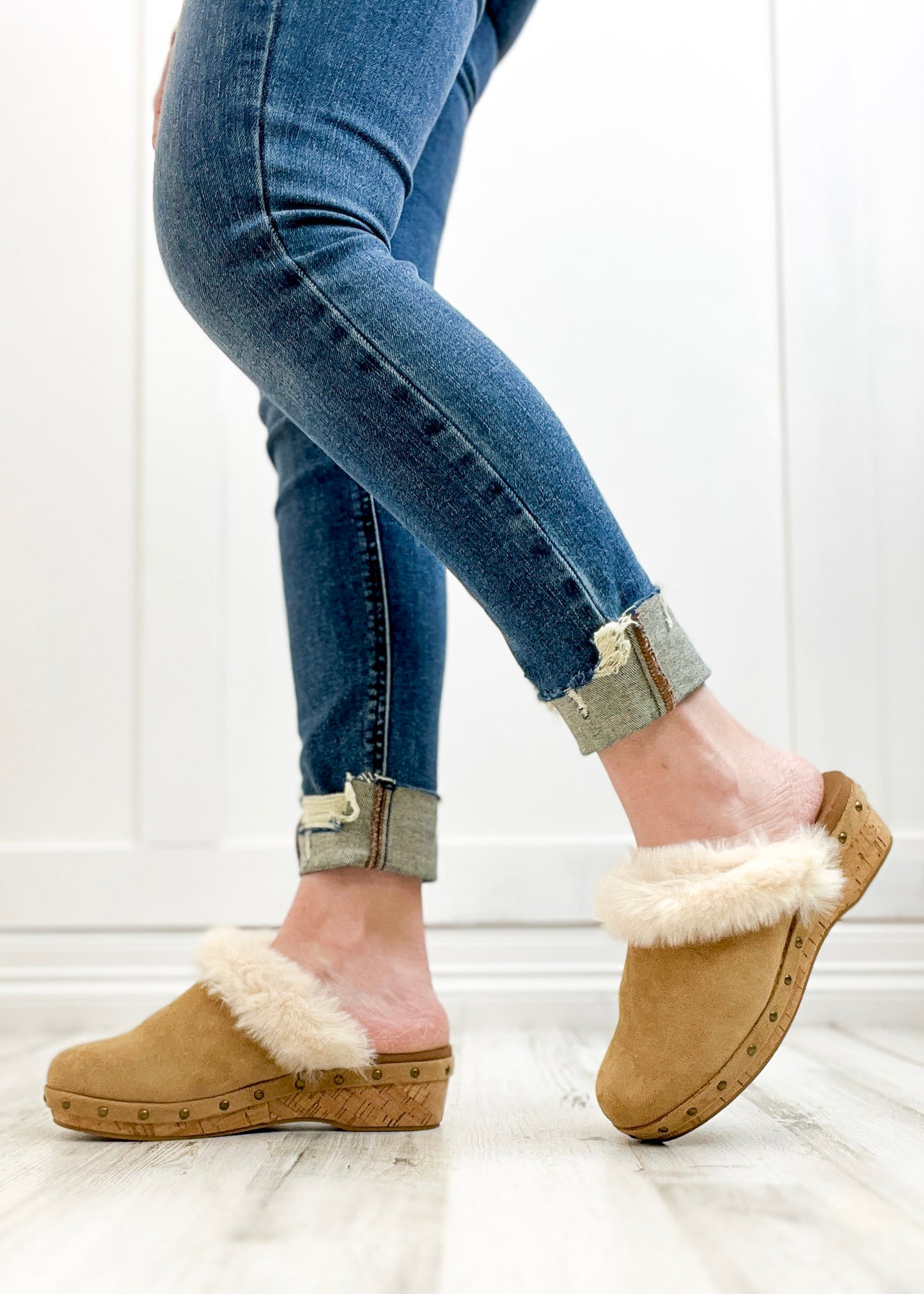 Corkys Just Fur Fun Slip-On Loafer In Camel Faux Suede