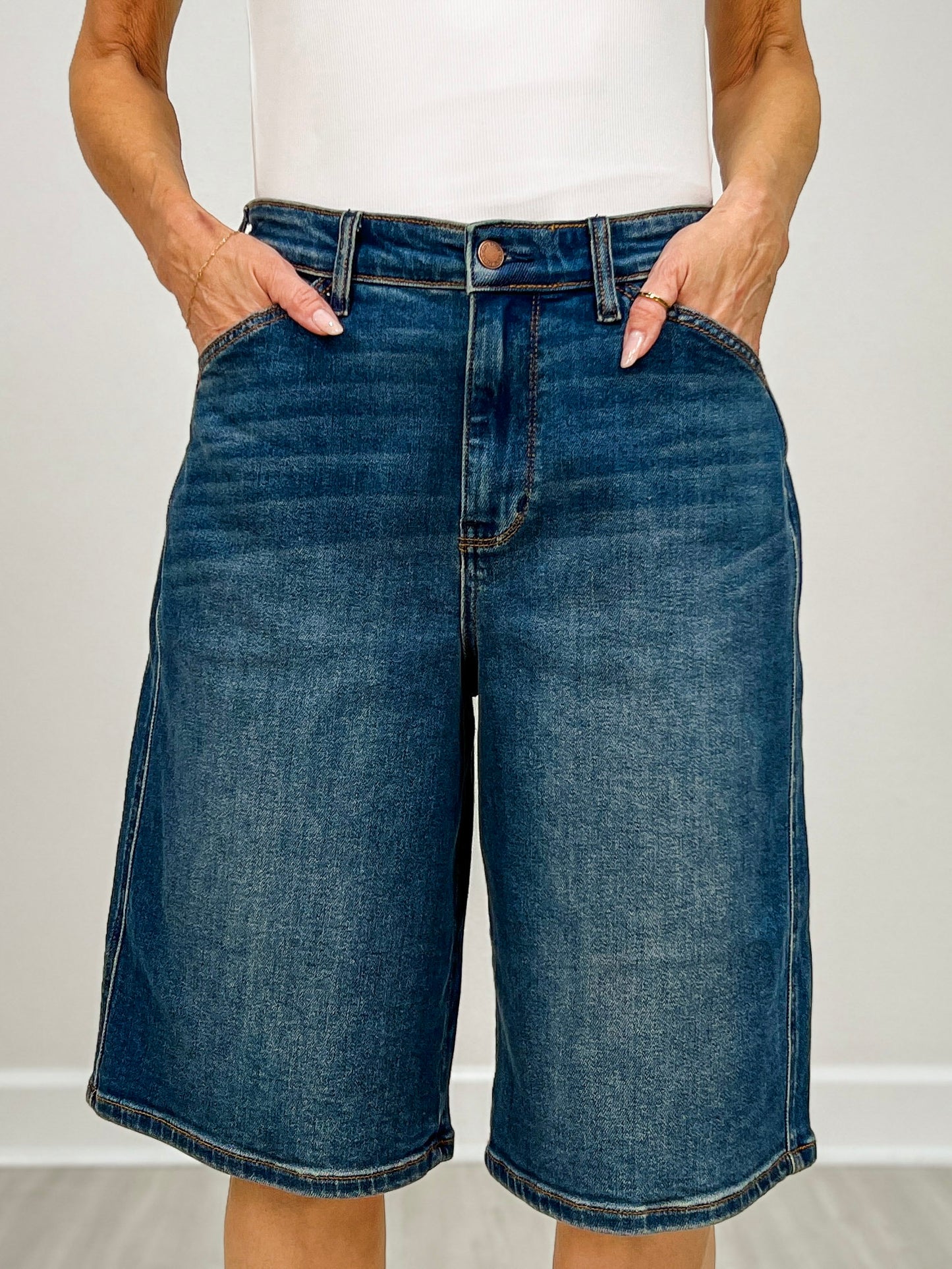 Judy Blue RETRO RIDE High Waist Denim Jorts