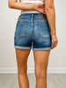 Judy Blue JUST RIGHT Mid-Rise Slim Denim Shorts