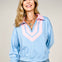 Double Line Band French Terry Sweat Shirt