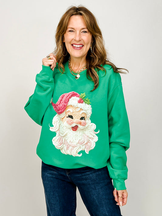 Jolly Yarn Santa Sweatshirt
