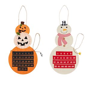 Halloween/Christmas Reversible Countdown Calendar