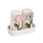 Mud Pie Flower Salt & Pepper Shaker Set