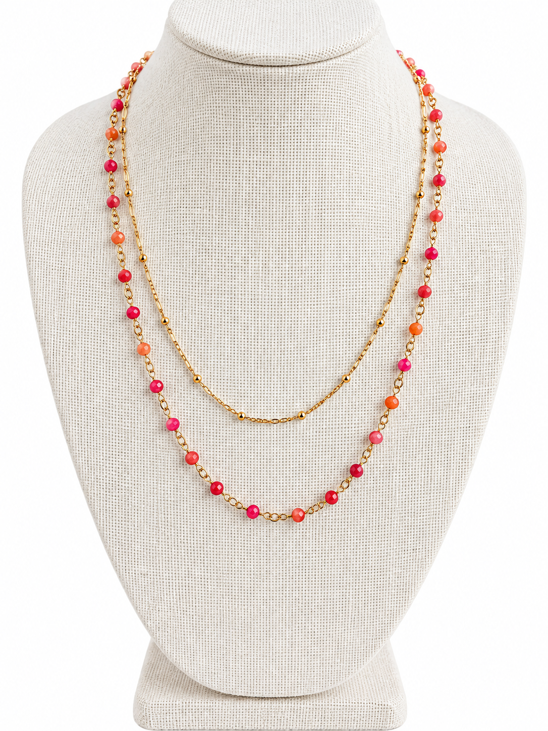 Sunset Layers Necklace with Magnet