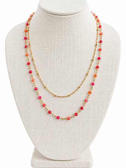 Sunset Layers Necklace with Magnet