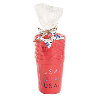 Mud Pie Americana Party Cup Set
