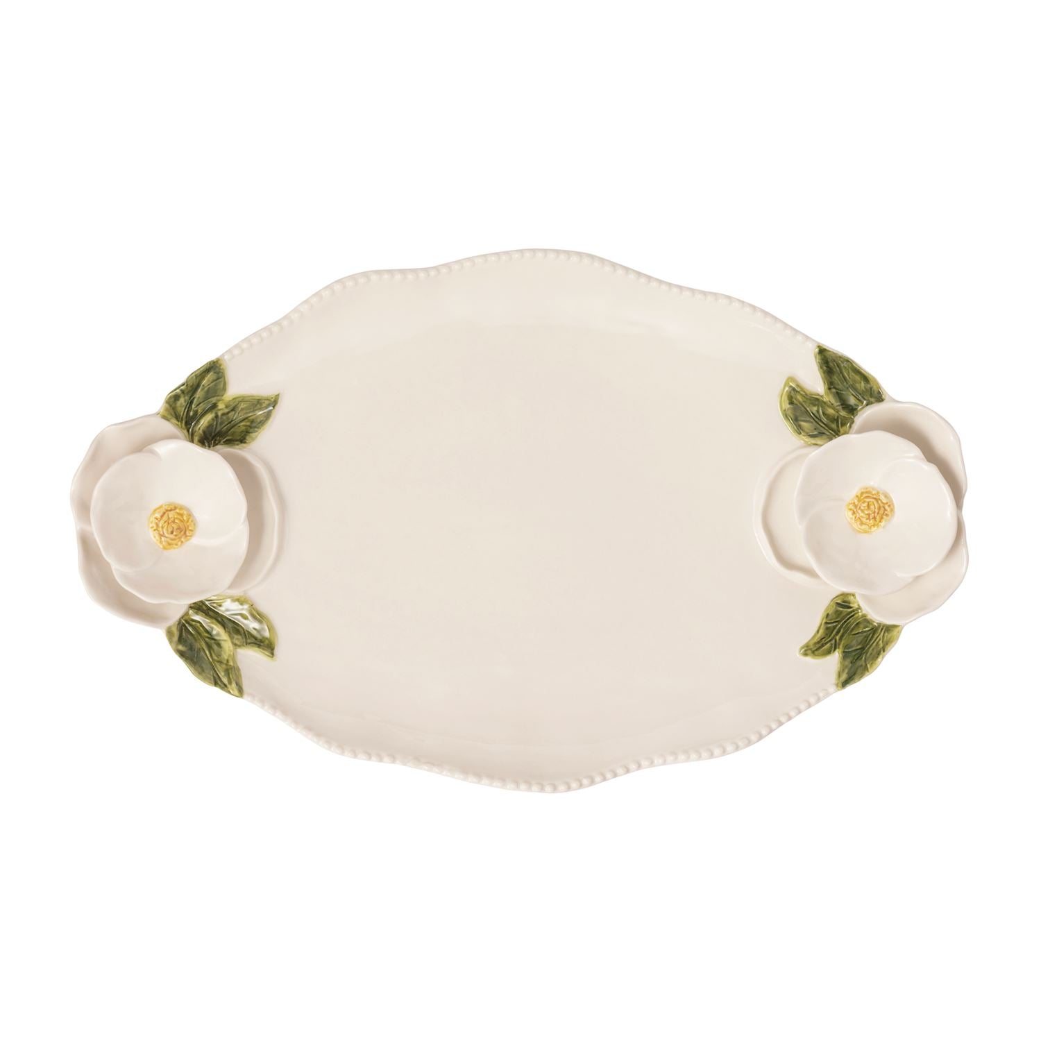 Mud Pie Flower Handle Platter
