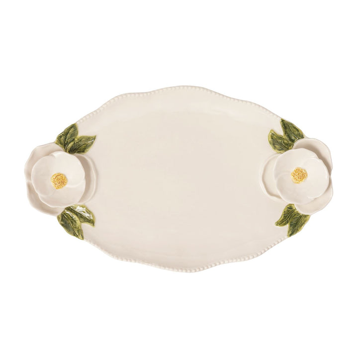 Mud Pie Flower Handle Platter